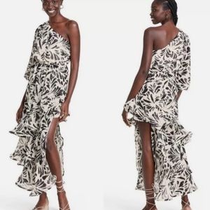 NWT Alexis for Target One Shoulder Ruffle Dress, Size XS